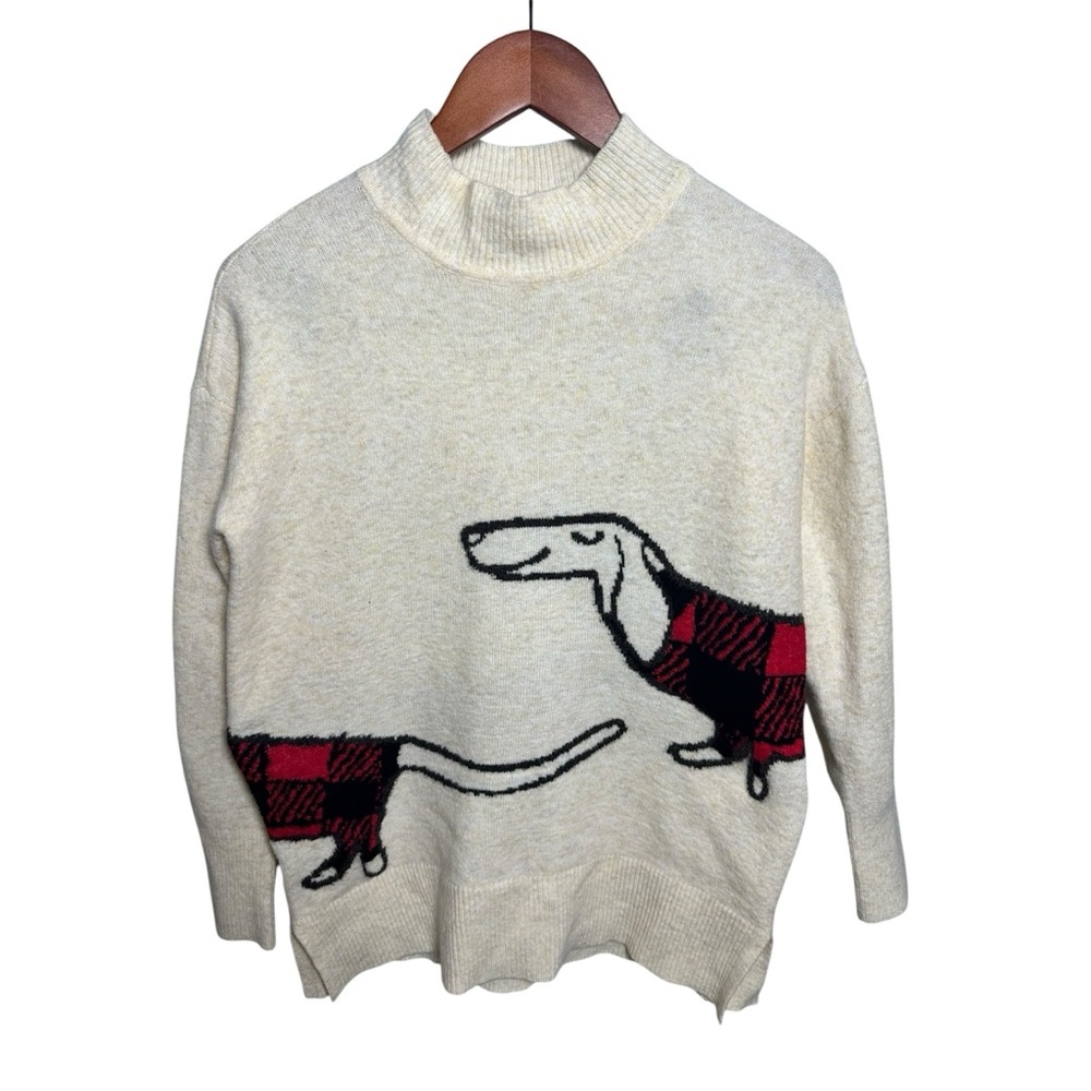 LOFT Cream Knit Sweater